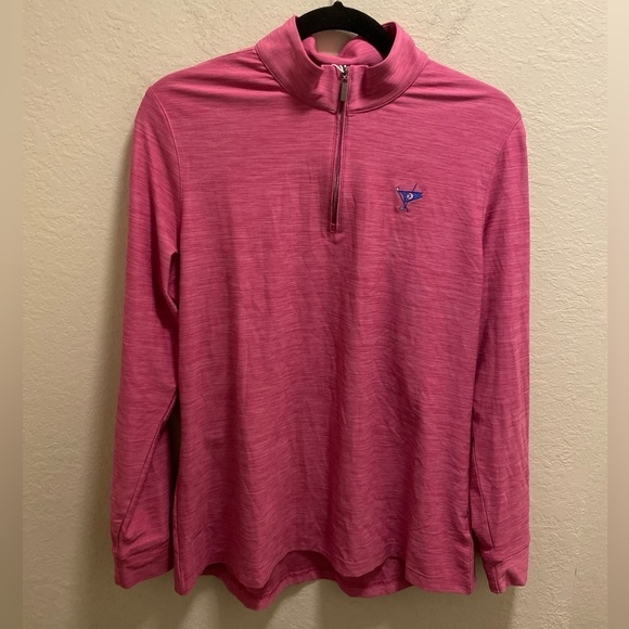Greg Norman Women's Heathered Comfort Stretch 1/4 Zip Mock Neck Long Sleeve NEW - Picture 1 of 10